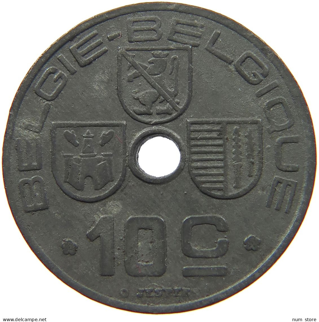 BELGIUM 10 CENTIMES 1942 LEOPOLD III. (1934-1951) #MA 067966 - 10 Centimos