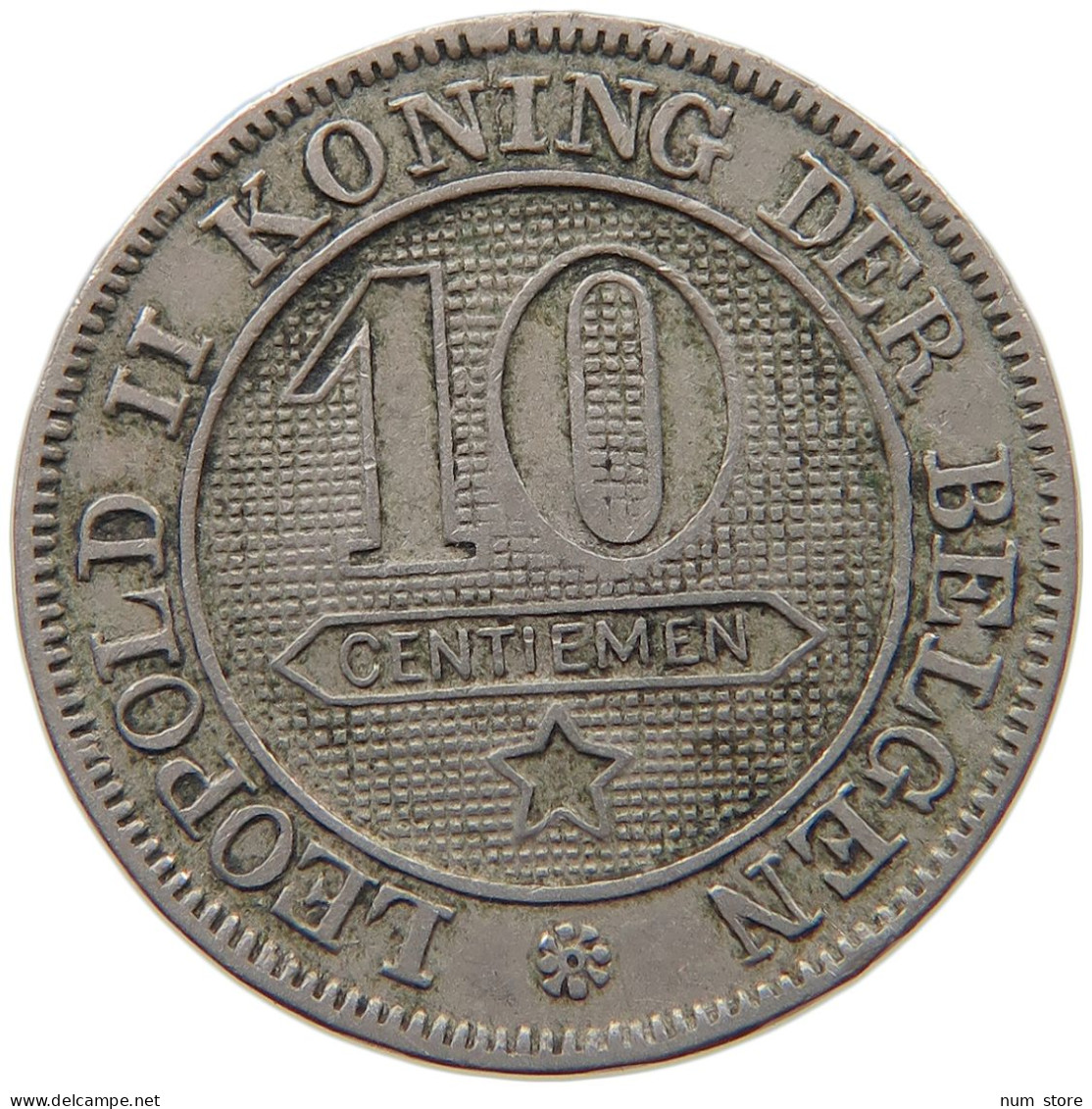 BELGIUM 10 CENTIMES 1895 LEOPOLD II. 1865-1909 #MA 067347 - 10 Centimes