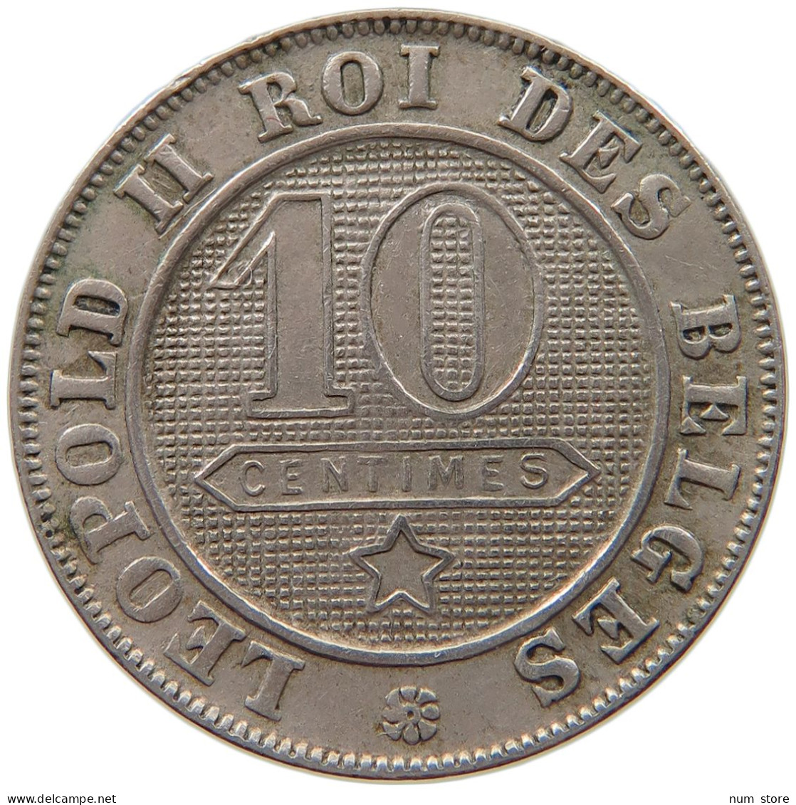 BELGIUM 10 CENTIMES 1894 LEOPOLD II. 1865-1909 #MA 067670 - 10 Centimes