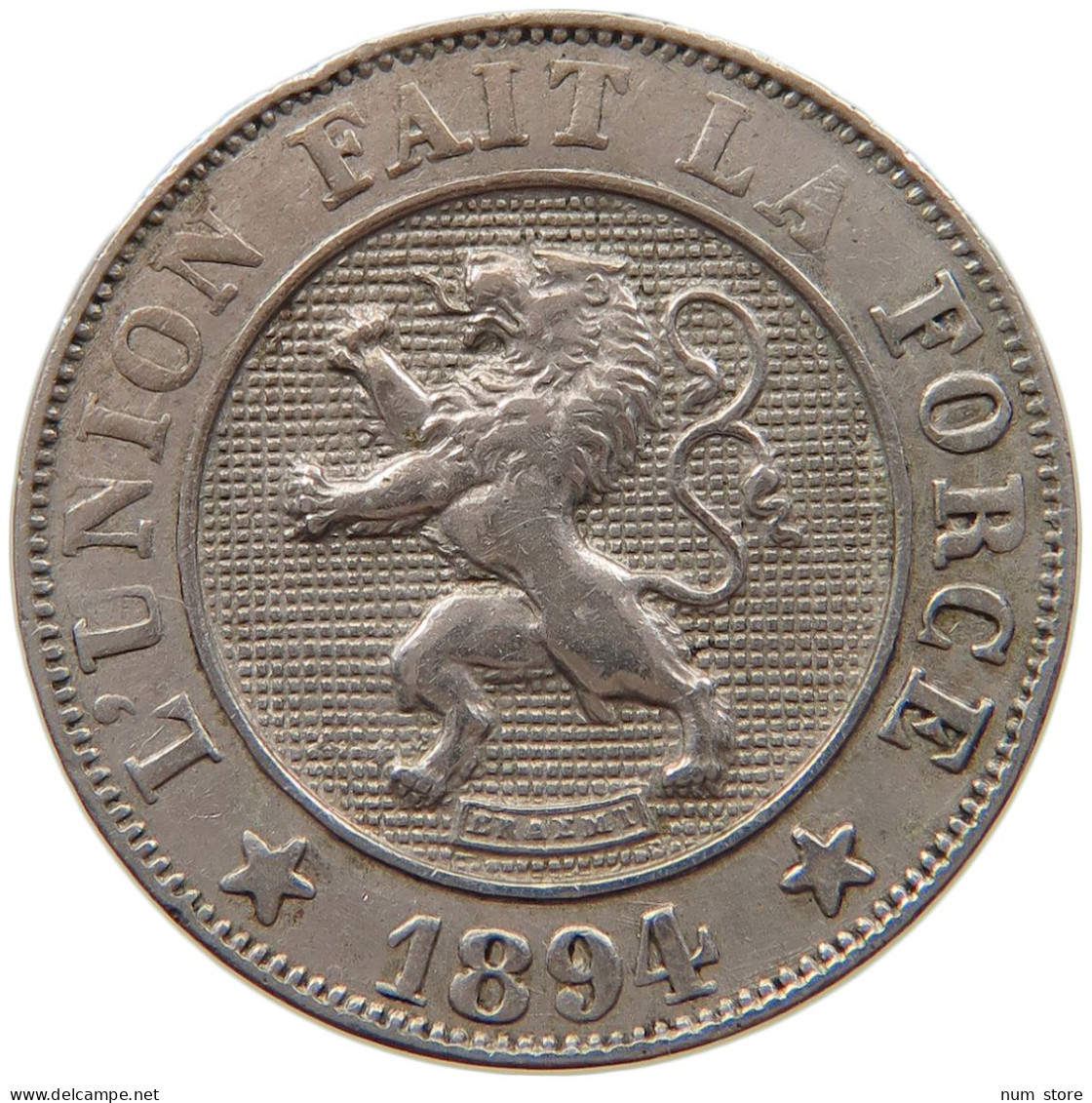 BELGIUM 10 CENTIMES 1894 LEOPOLD II. 1865-1909 #MA 067670 - 10 Centimes
