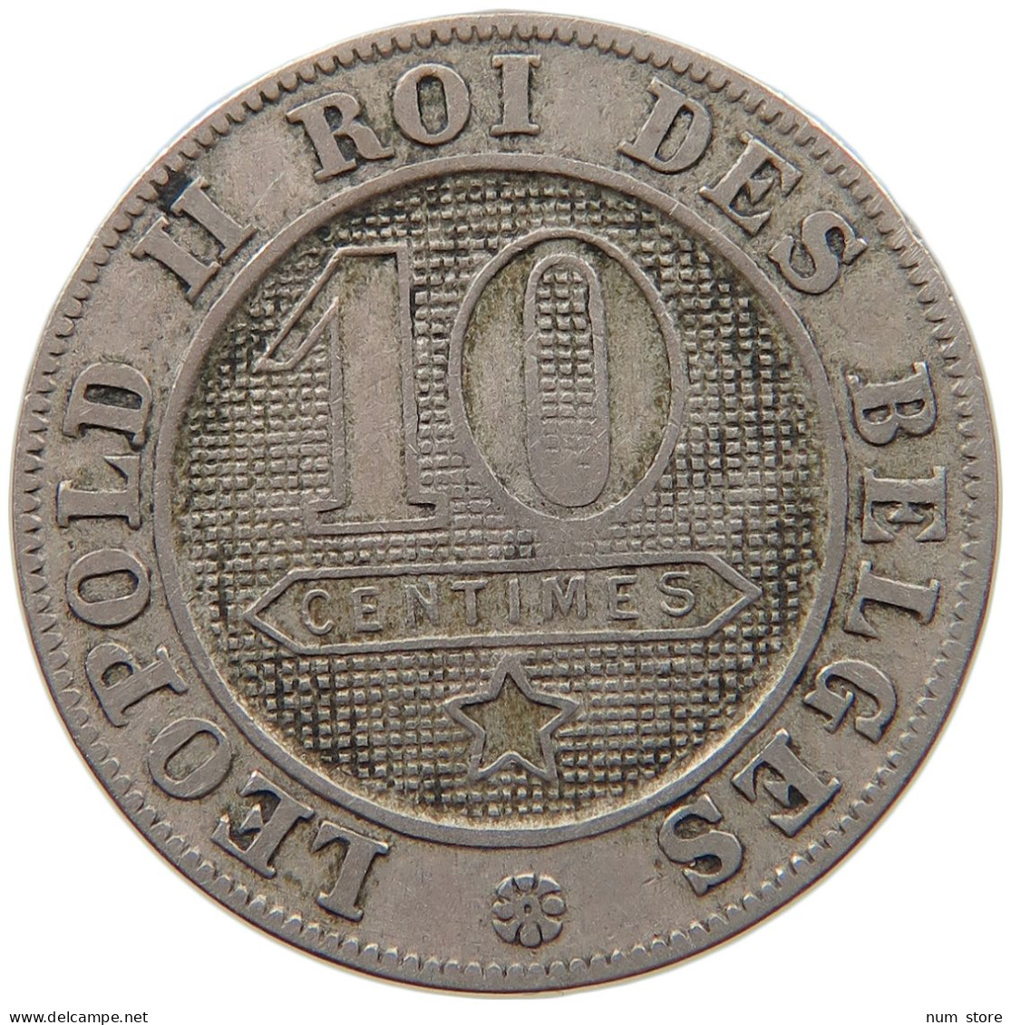 BELGIUM 10 CENTIMES 1894 LEOPOLD II. 1865-1909 #MA 067348 - 10 Cents
