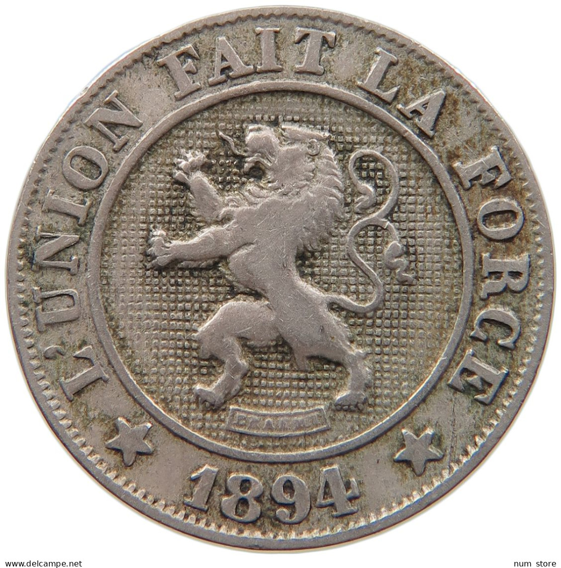BELGIUM 10 CENTIMES 1894 LEOPOLD II. 1865-1909 #MA 067348 - 10 Cents