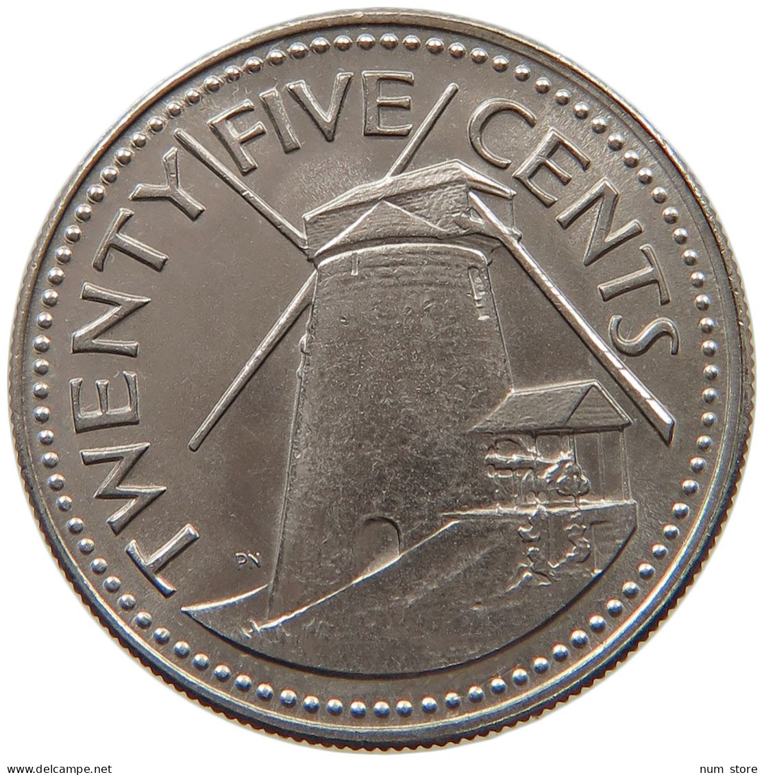 BARBADOS 25 CENTS 1973  #MA 063046 - Barbados