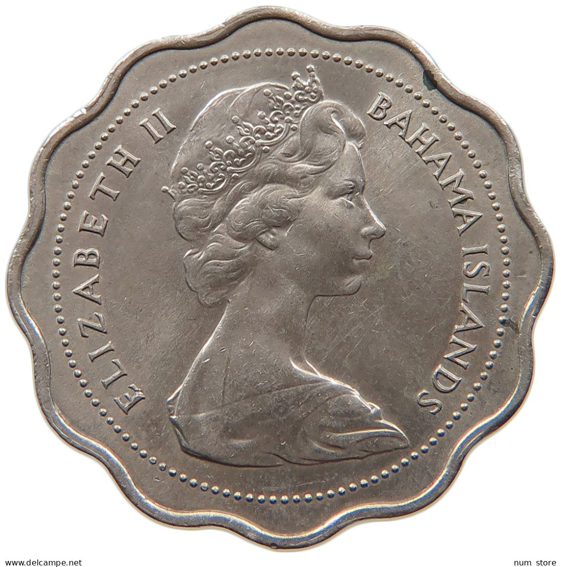 BAHAMAS 10 CENTS 1969 ELIZABETH II. (1952-2022) #MA 073173 - Bahamas