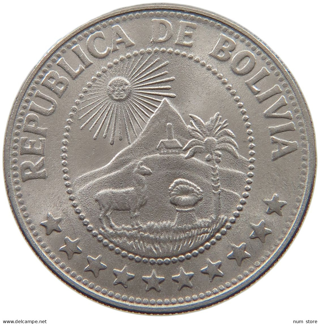 BOLIVIA BOLIVIANO 1974  #MA 025476 - Bolivie