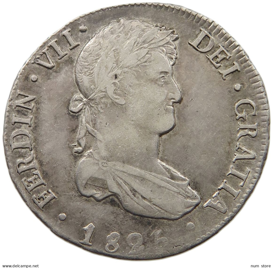 BOLIVIA 8 REALES 1825 JL FERNANDO VII. #MA 024528 - Bolivie