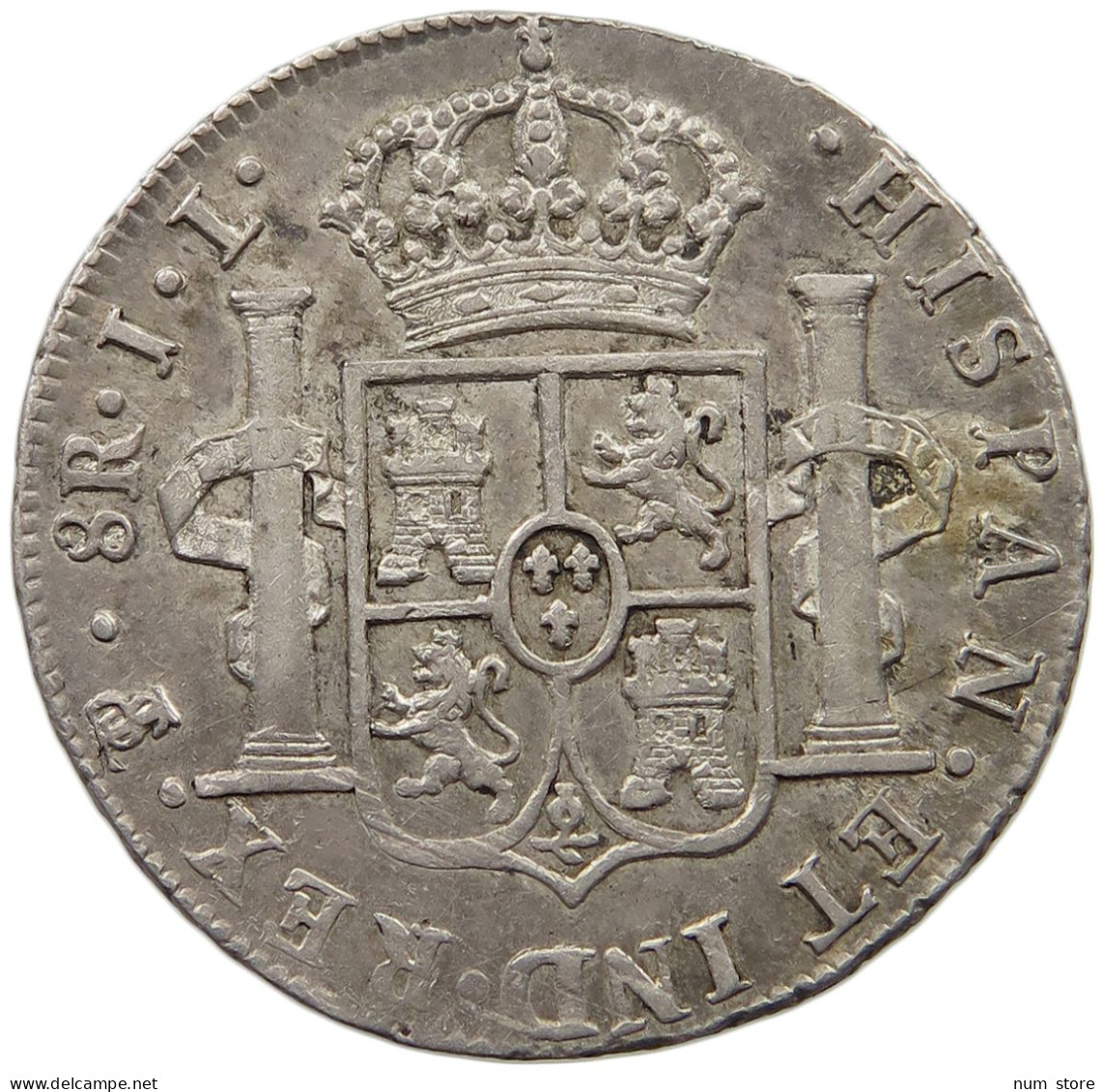 BOLIVIA 8 REALES 1825 JL FERNANDO VII. #MA 024528 - Bolivie