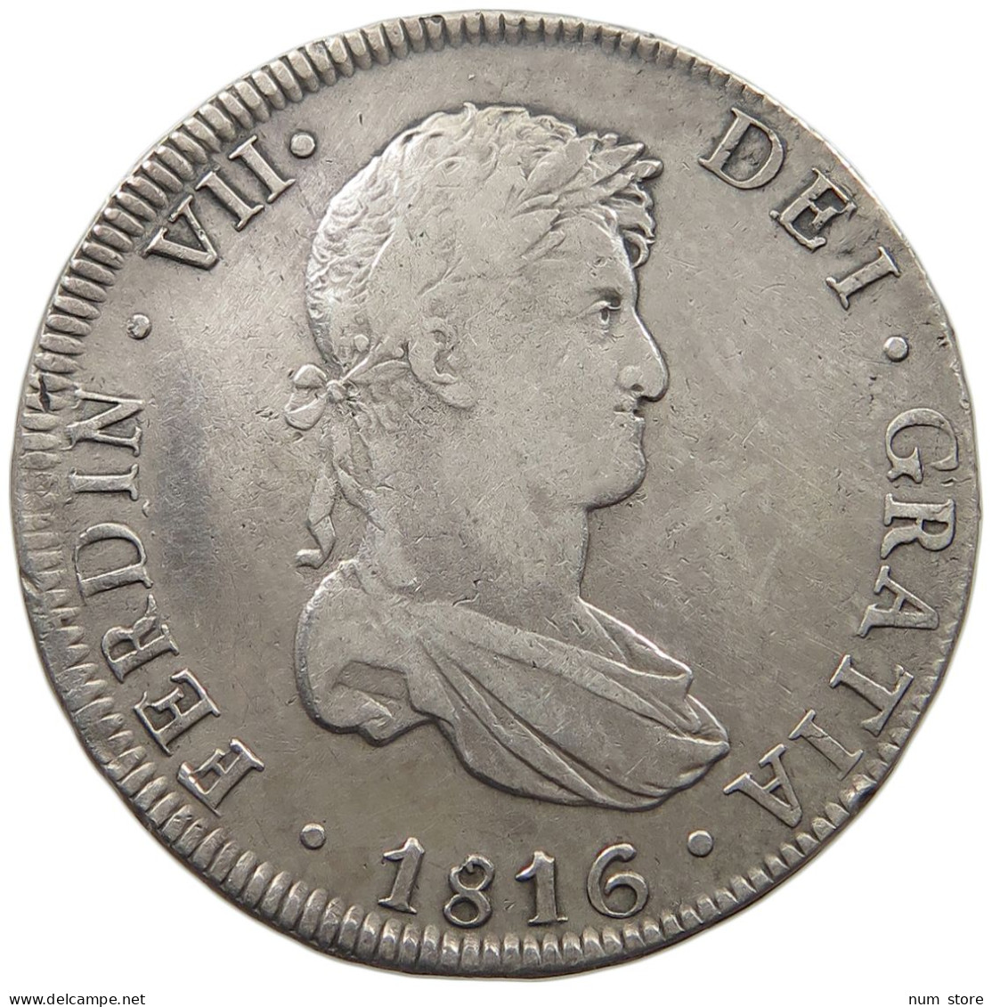 BOLIVIA 8 REALES 1816 PJ FERNANDO VII. #MA 024525 - Bolivie