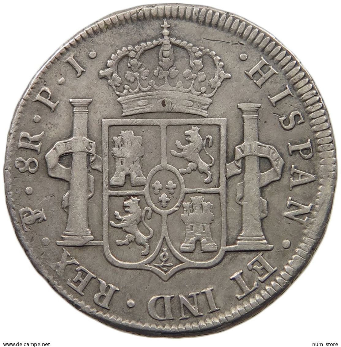 BOLIVIA 8 REALES 1816 PJ FERNANDO VII. #MA 024525 - Bolivie