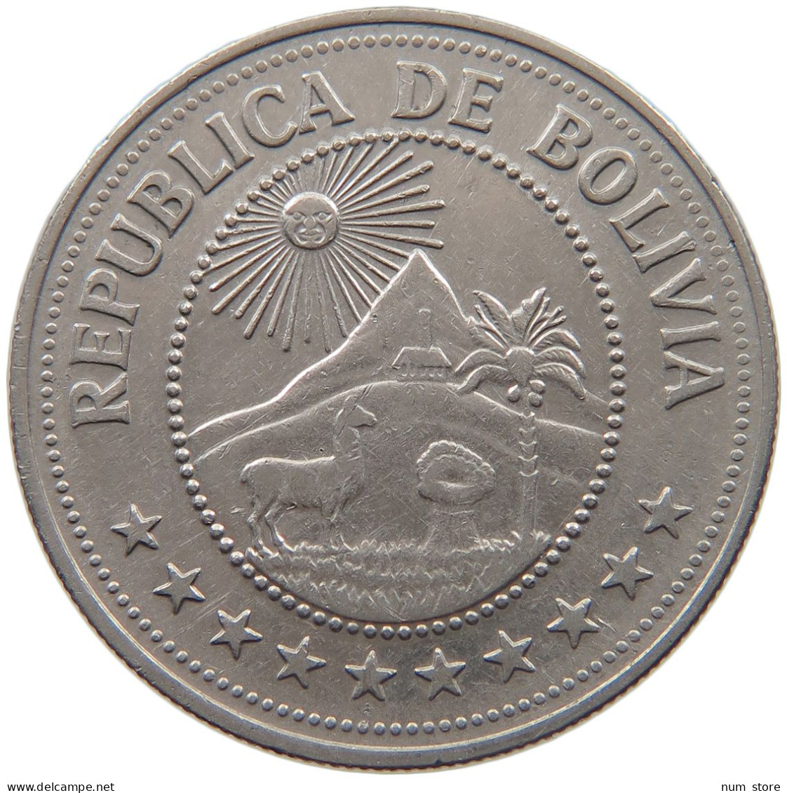 BOLIVIA 5 BOLIVIANOS 1978  #MA 025474 - Bolivië