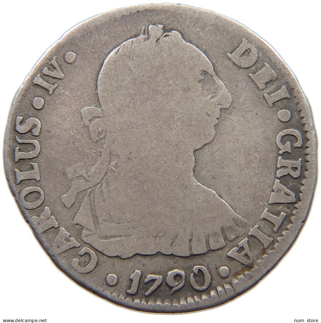 BOLIVIA 2 REALES 1790 CARLOS IV, 1788-1808 #MA 025473 - Bolivië