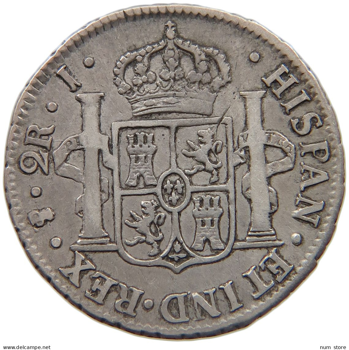 BOLIVIA 2 REALES 1825 J FERNANDO VII. #MA 024538 - Bolivie