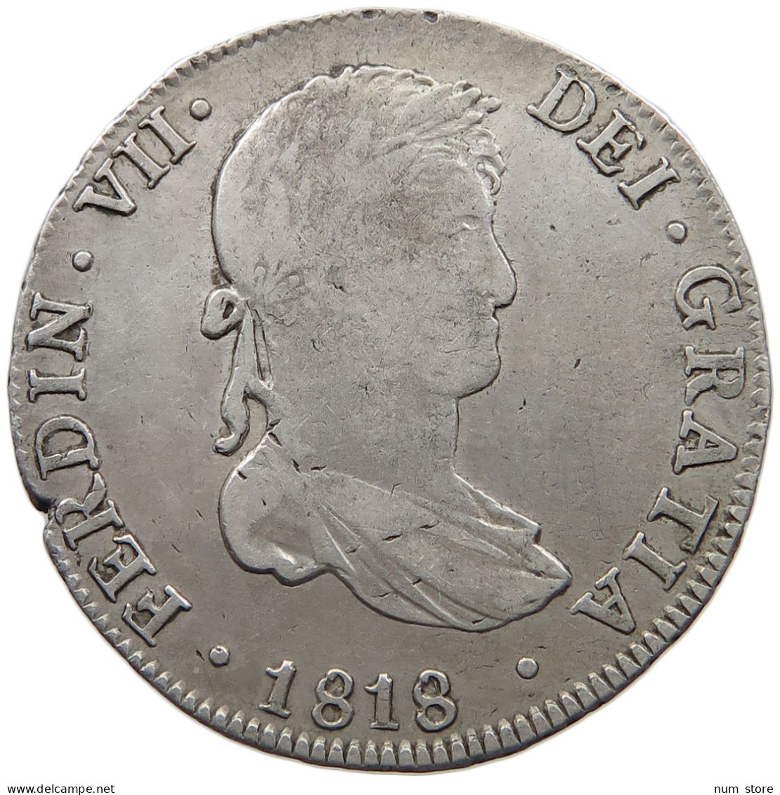 BOLIVIA 4 REALES 1818 PJ FERNANDO VII. #MA 024533 - Bolivie