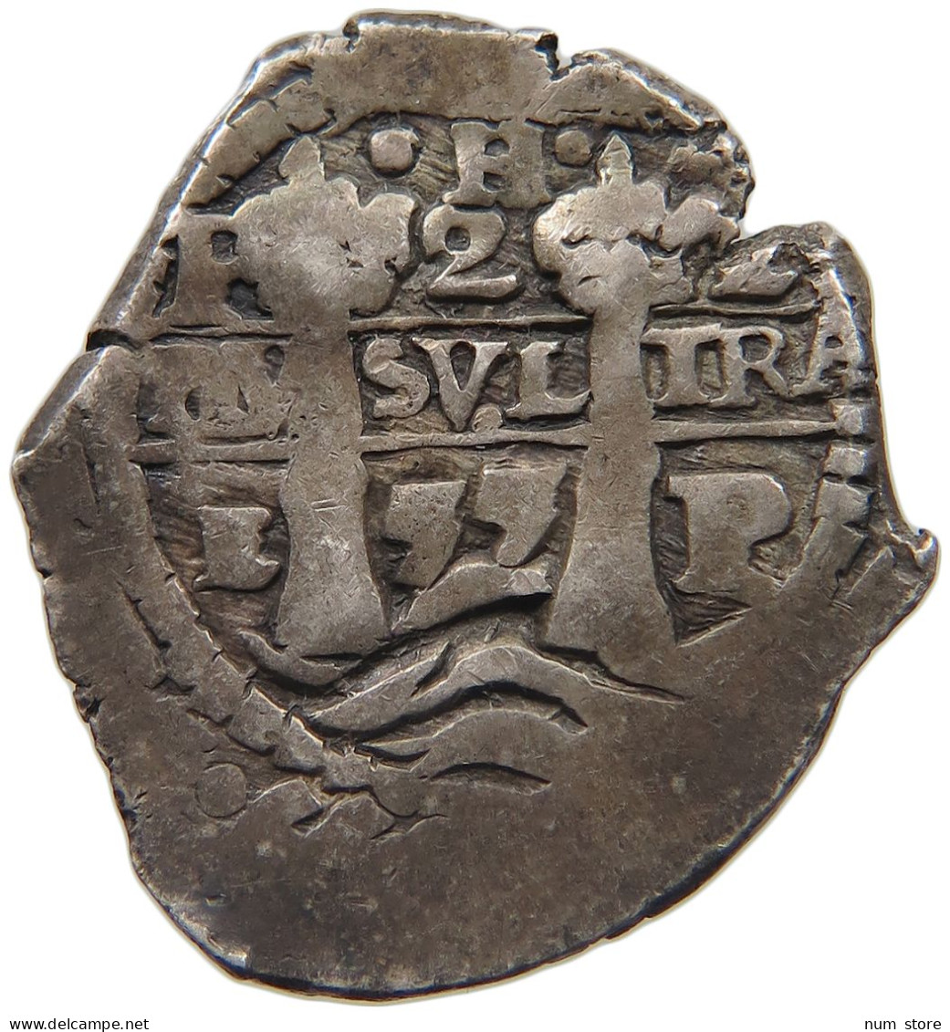 BOLIVIA 2 REALES 1655 P-E-PH FELIPE IV. #MA 023095 - Bolivia