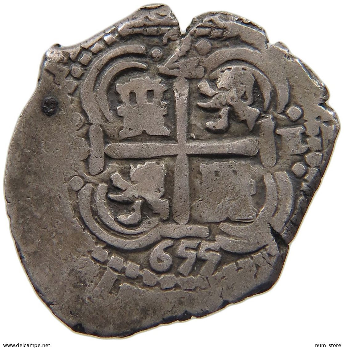 BOLIVIA 2 REALES 1655 P-E-PH FELIPE IV. #MA 023095 - Bolivia