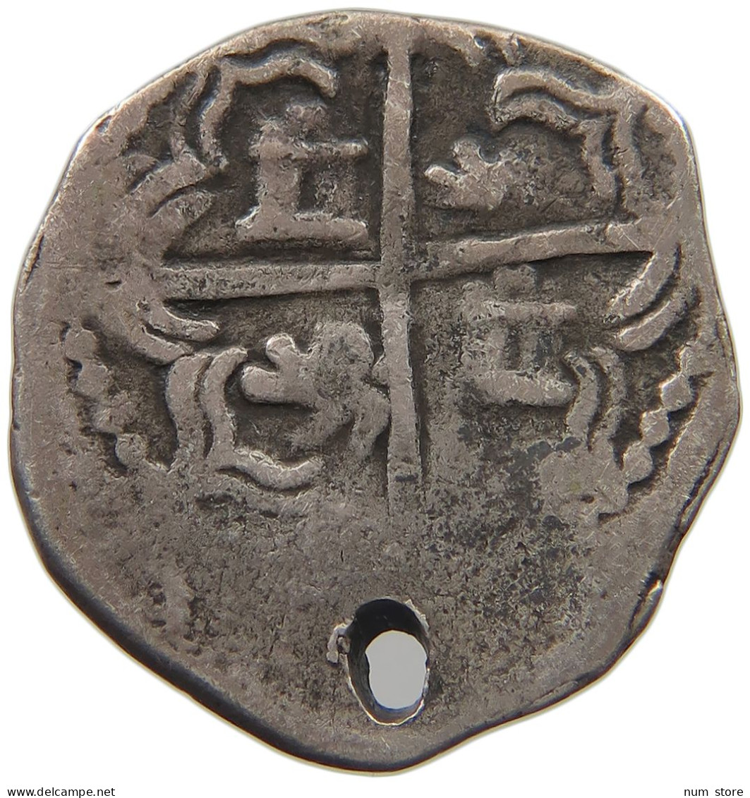 BOLIVIA 2 REALES  FELIPE IV. CONTEMPORARY COUNTERFEIT CASTLES / LIONS NOT IN LINE #MA 023096 - Bolivia