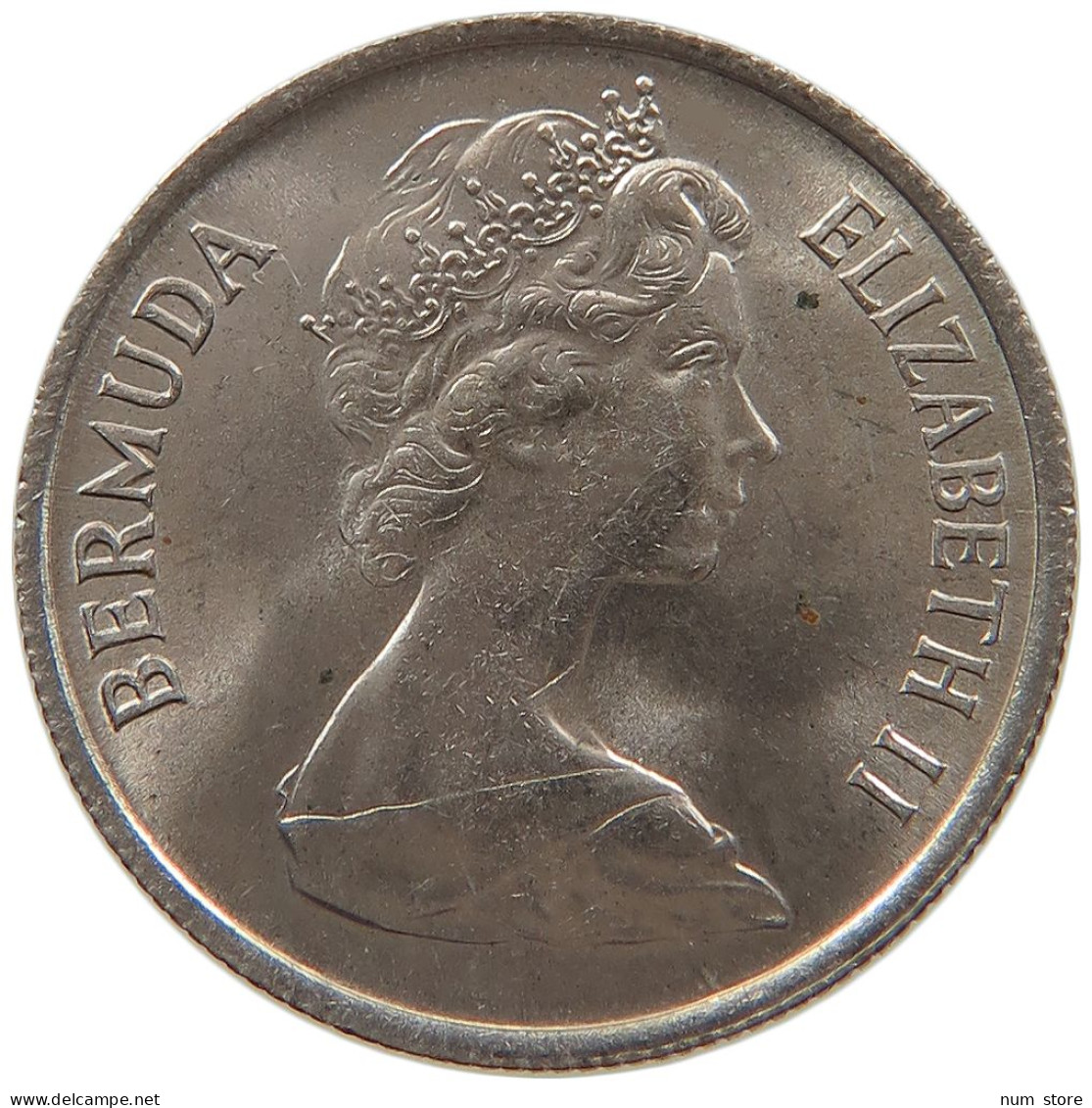 BERMUDA 10 CENTS 1970 ELIZABETH II. (1952-) #MA 063135 - Bermuda