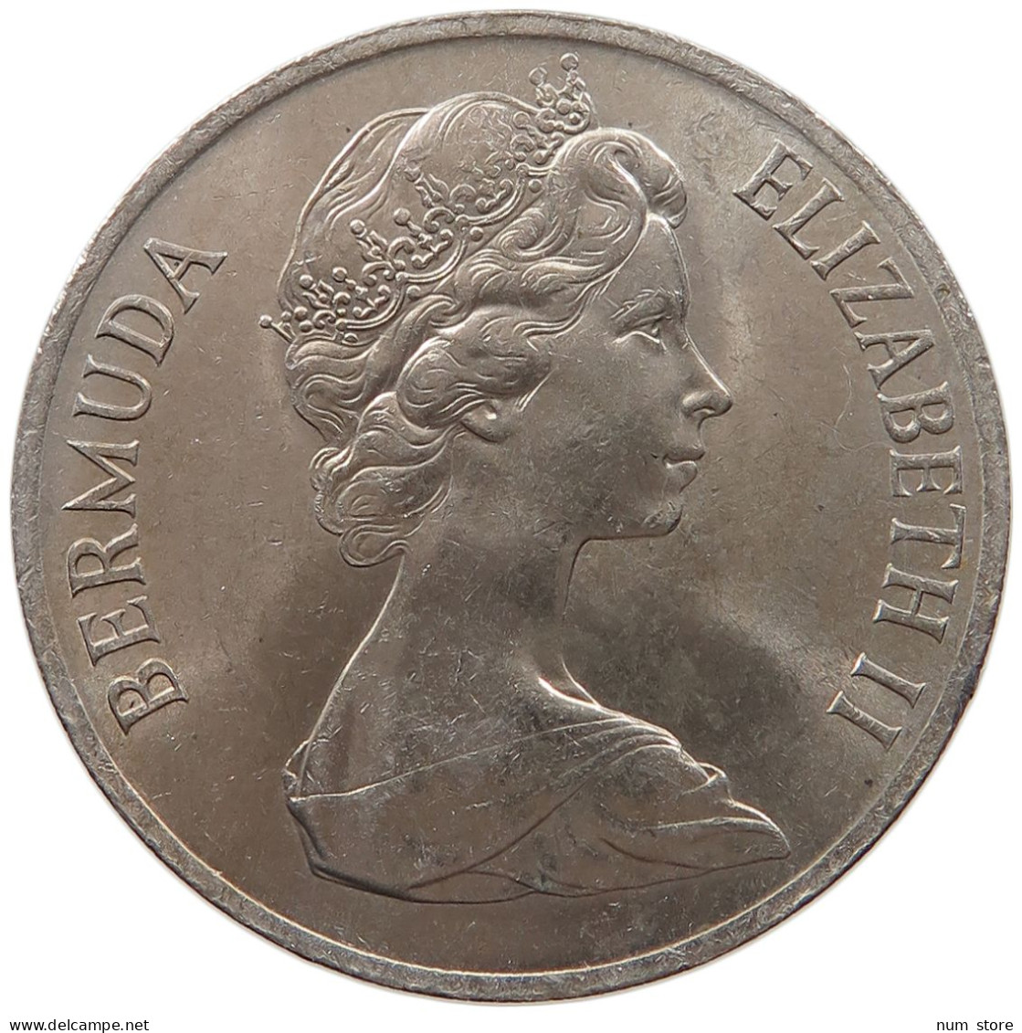 BERMUDA 50 CENTS 1970 ELIZABETH II. (1952-) #MA 063086 - Bermuda