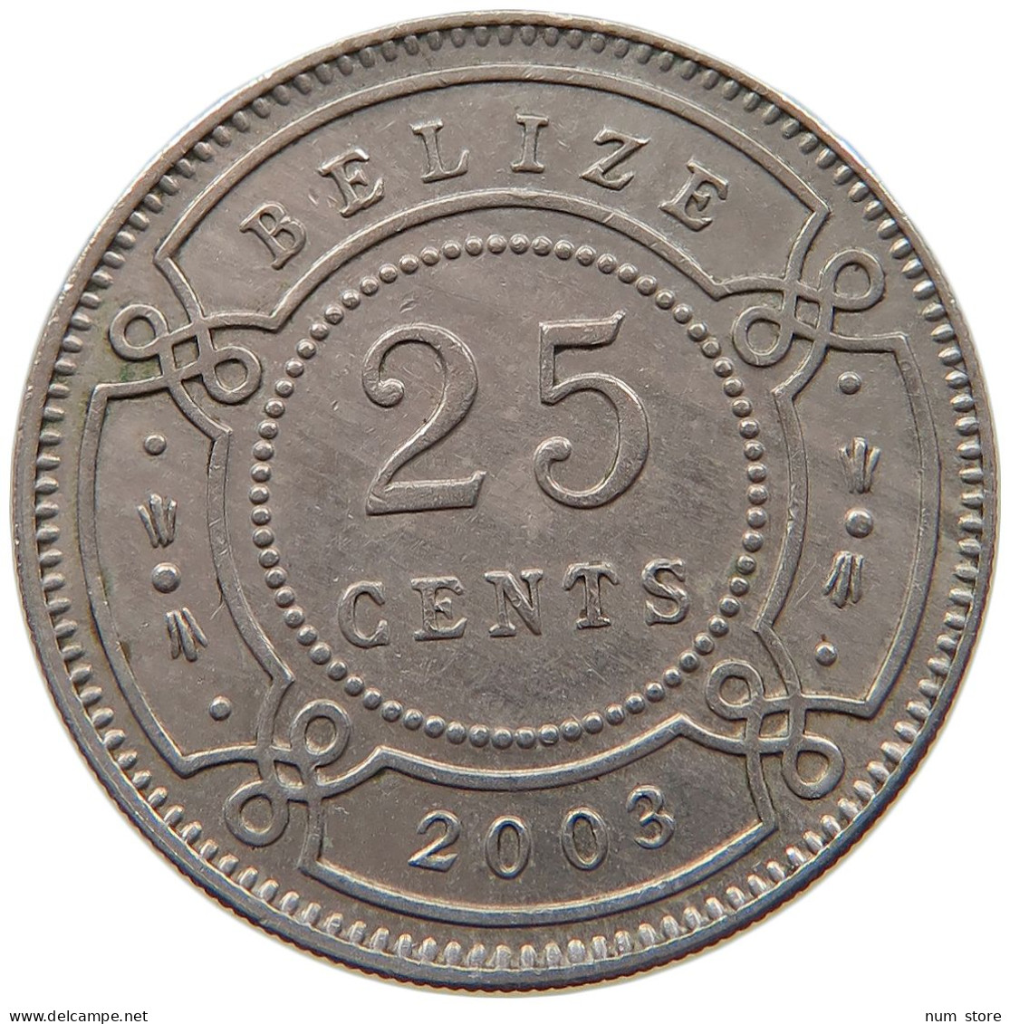 BELIZE 25 CENTS 2003 ELIZABETH II. (1952-) #MA 063179 - Belize