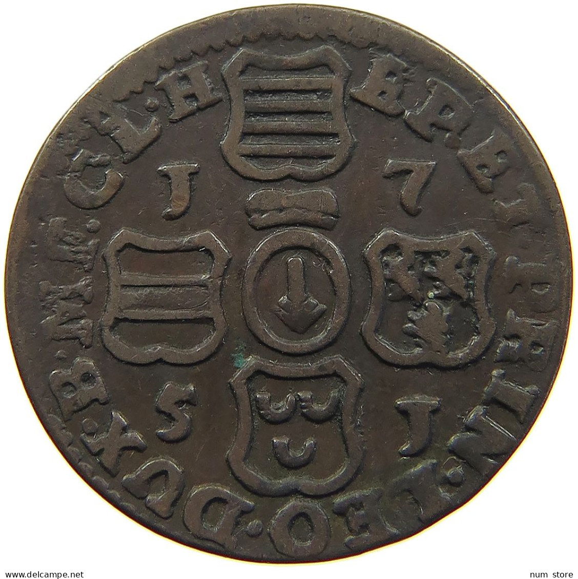 BELGIUM LIEGE LIARD 1751 JOHANN THEODOR VON BAYERN, 1744 - 1763 #MA 102430 - 975-1795 Prince-Bishopric Of Liège