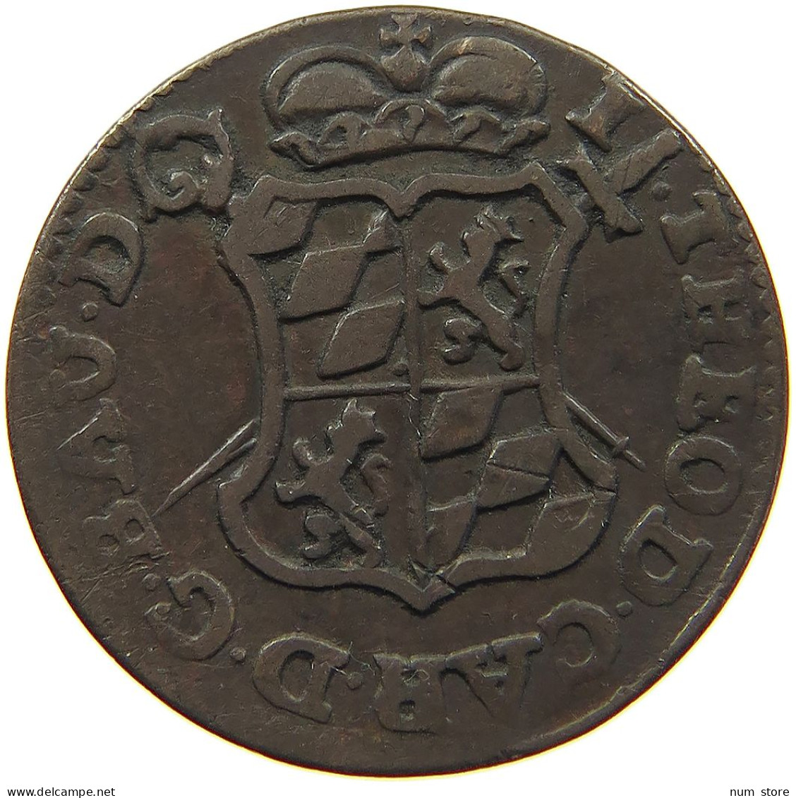 BELGIUM LIEGE LIARD 1751 JOHANN THEODOR VON BAYERN, 1744 - 1763 #MA 102430 - 975-1795 Prinsbisdom Luik