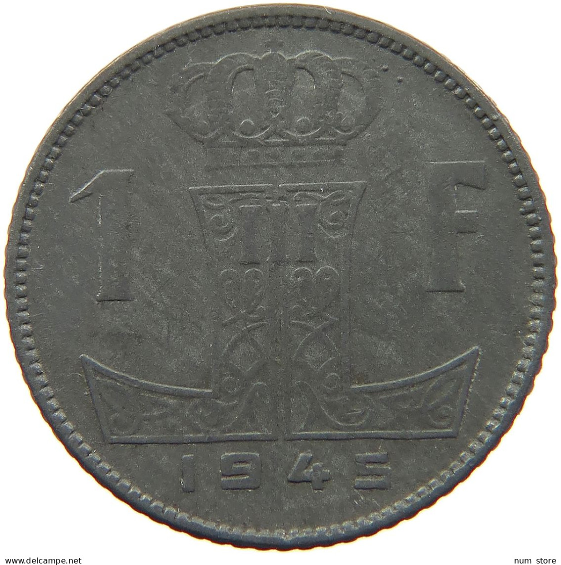 BELGIUM FRANC 1945 LEOPOLD III. (1934-1951) #MA 067969 - 1 Frank