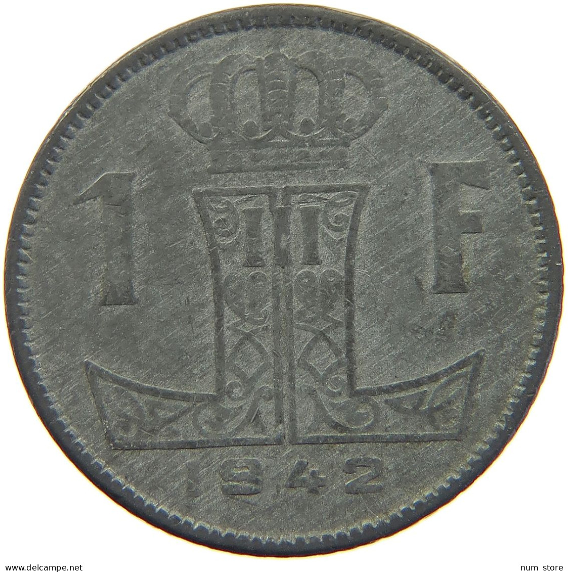 BELGIUM FRANC 1942 LEOPOLD III. (1934-1951) #MA 067312 - 1 Franc