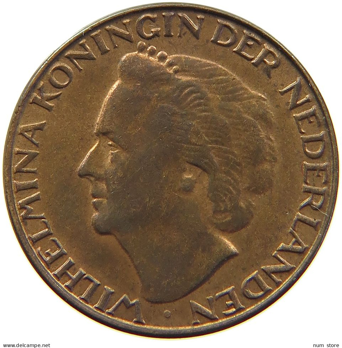 NETHERLANDS CENT 1948 WILHELMINA 1890-1948 #MA 067874 - 1 Centavos