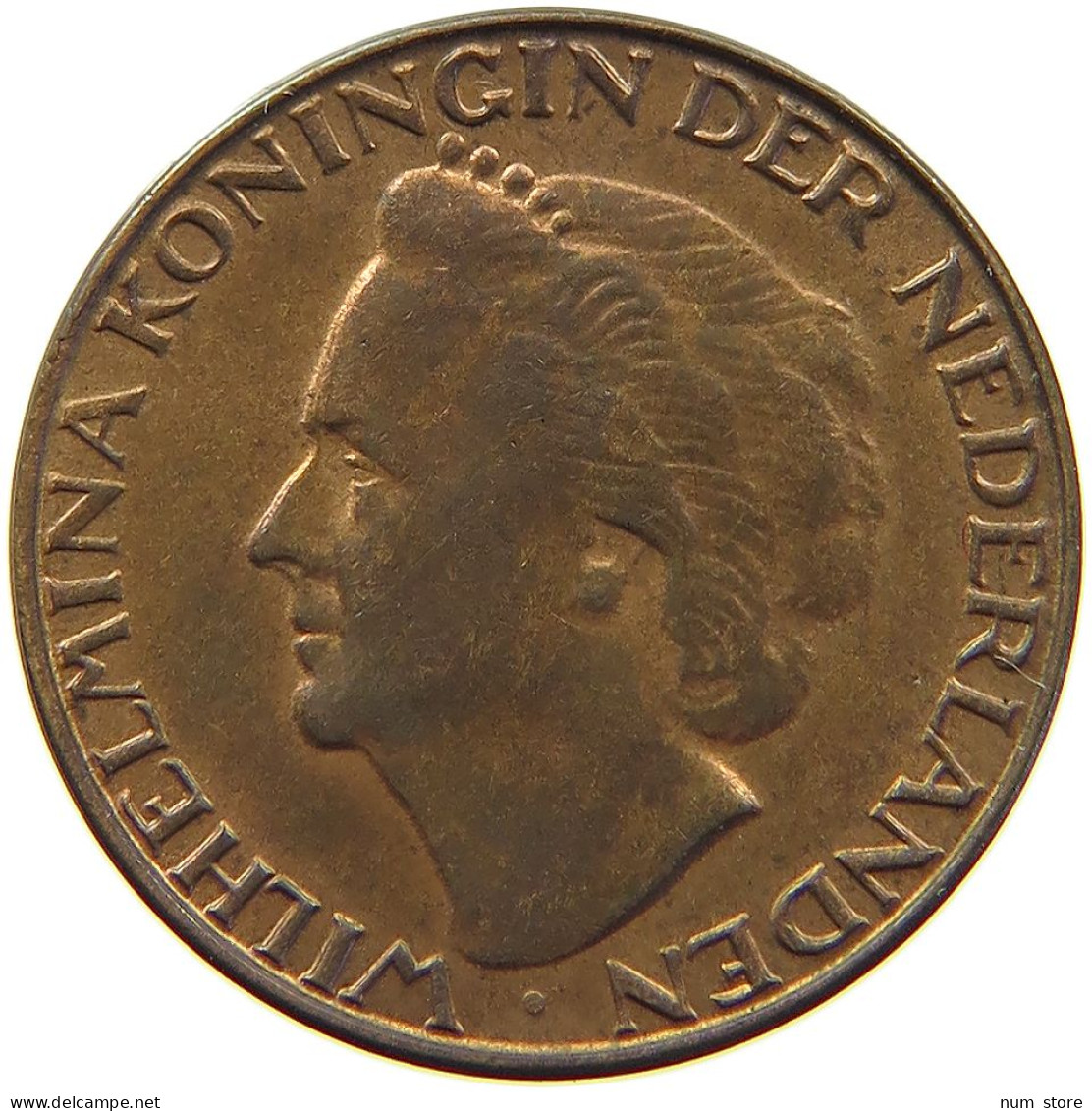 NETHERLANDS CENT 1948 WILHELMINA 1890-1948 #MA 067874 - 1 Cent