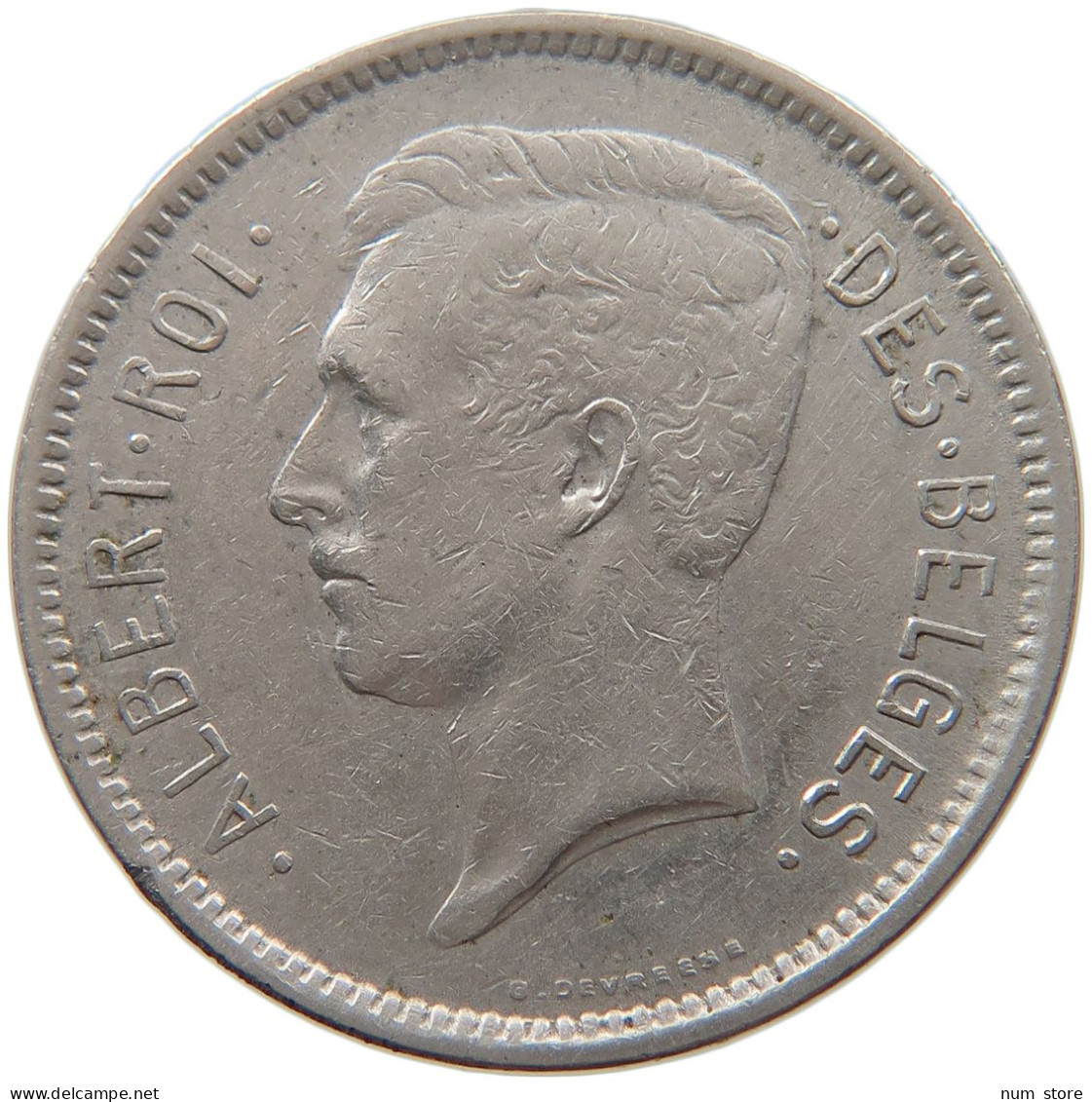 BELGIUM 5 FRANCS 1932 ALBERT I. 1909-1934 #MA 067537 - 5 Francs & 1 Belga