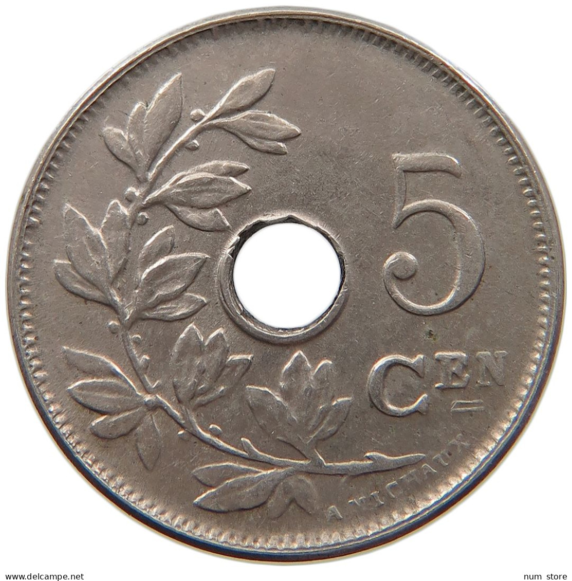 BELGIUM 5 CENTIMES 1910 ALBERT I. 1909-1934 #MA 067354 - 5 Cent