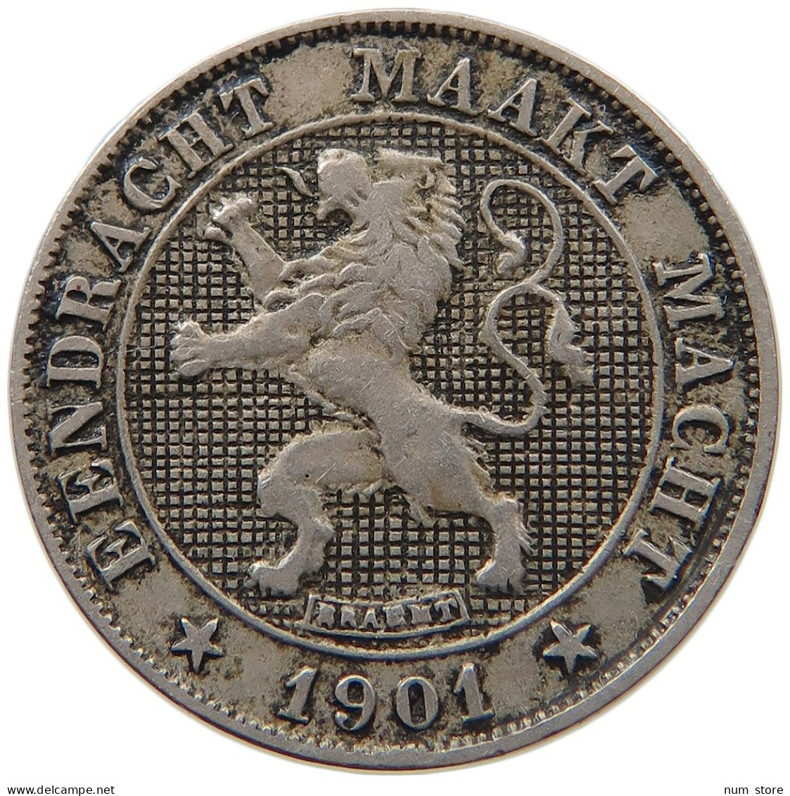 BELGIUM 5 CENTIMES 1901 LEOPOLD II. 1865-1909 #MA 099834 - 5 Cents