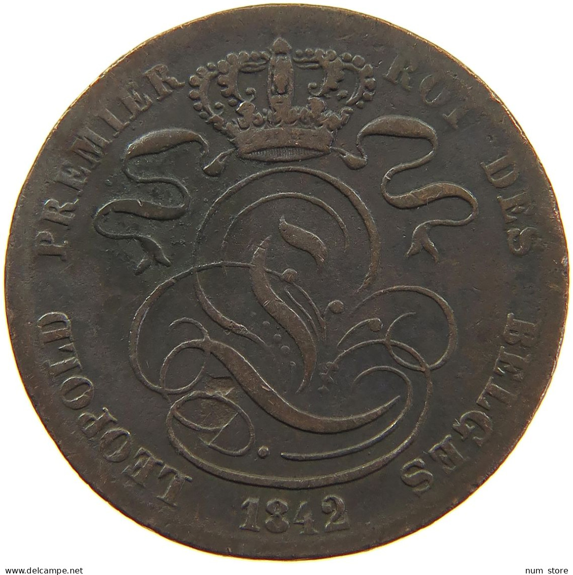 BELGIUM 5 CENTIMES 1842 LEOPOLD I. (1831-1865) #MA 102012 - 5 Centimes