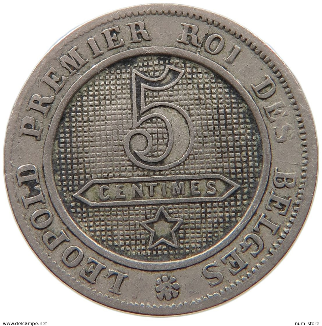 BELGIUM 5 CENTIMES 1861 LEOPOLD I. (1831-1865) #MA 067349 - 5 Cent