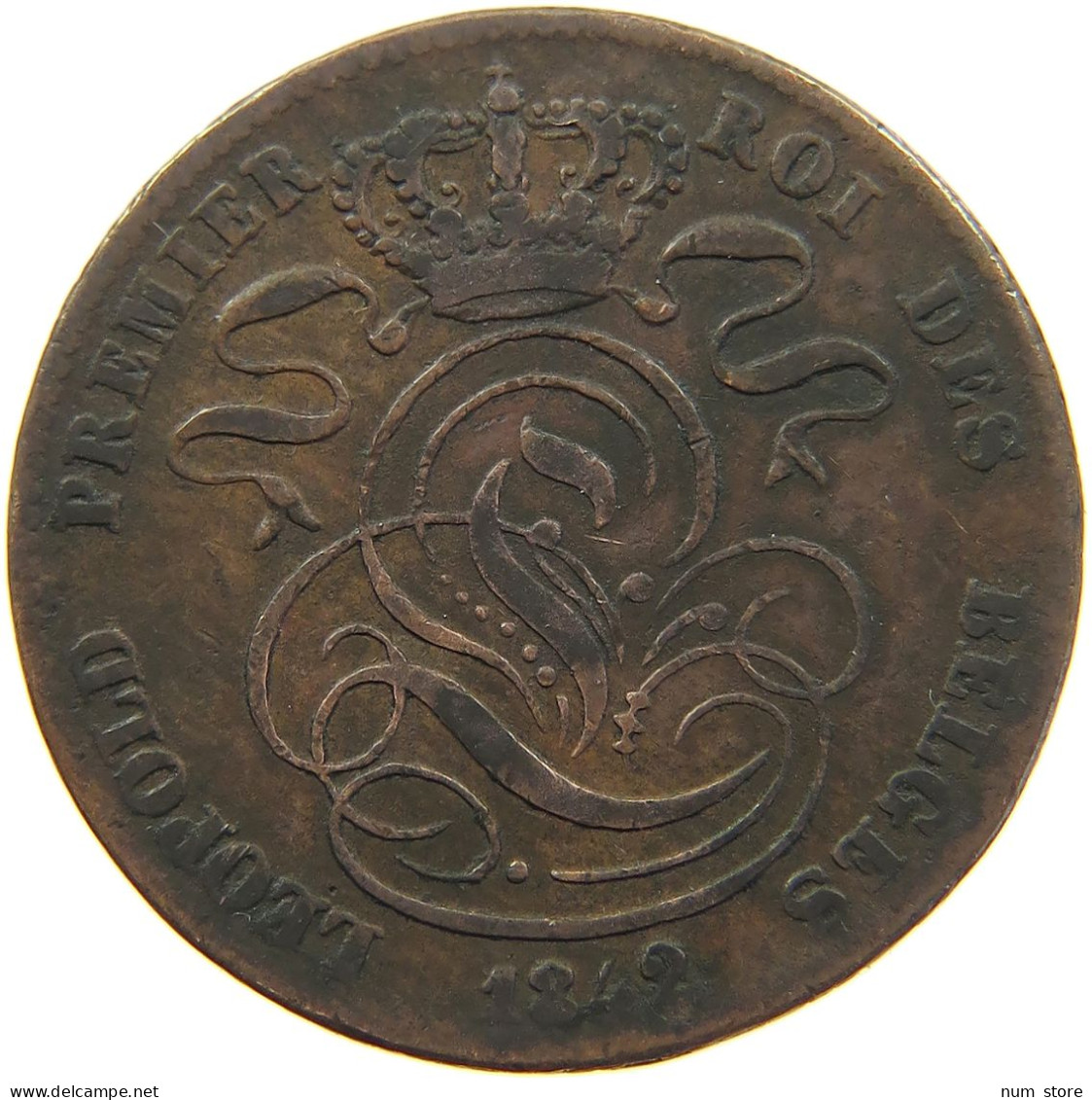 BELGIUM 5 CENTIMES 1842 LEOPOLD I. (1831-1865) #MA 104522 - 5 Cent