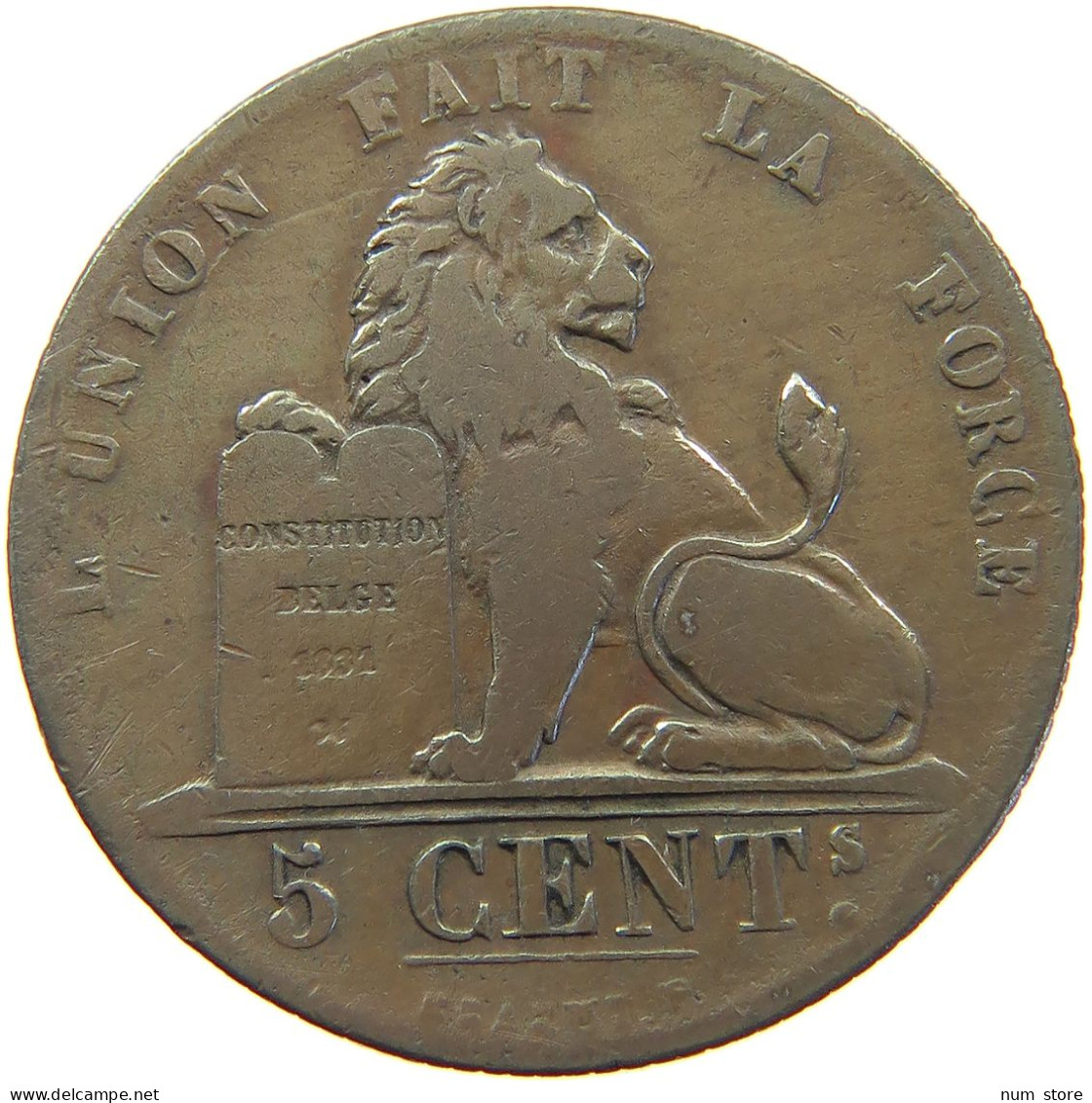 BELGIUM 5 CENTIMES 1842 LEOPOLD I. (1831-1865) #MA 067319 - 5 Centimes