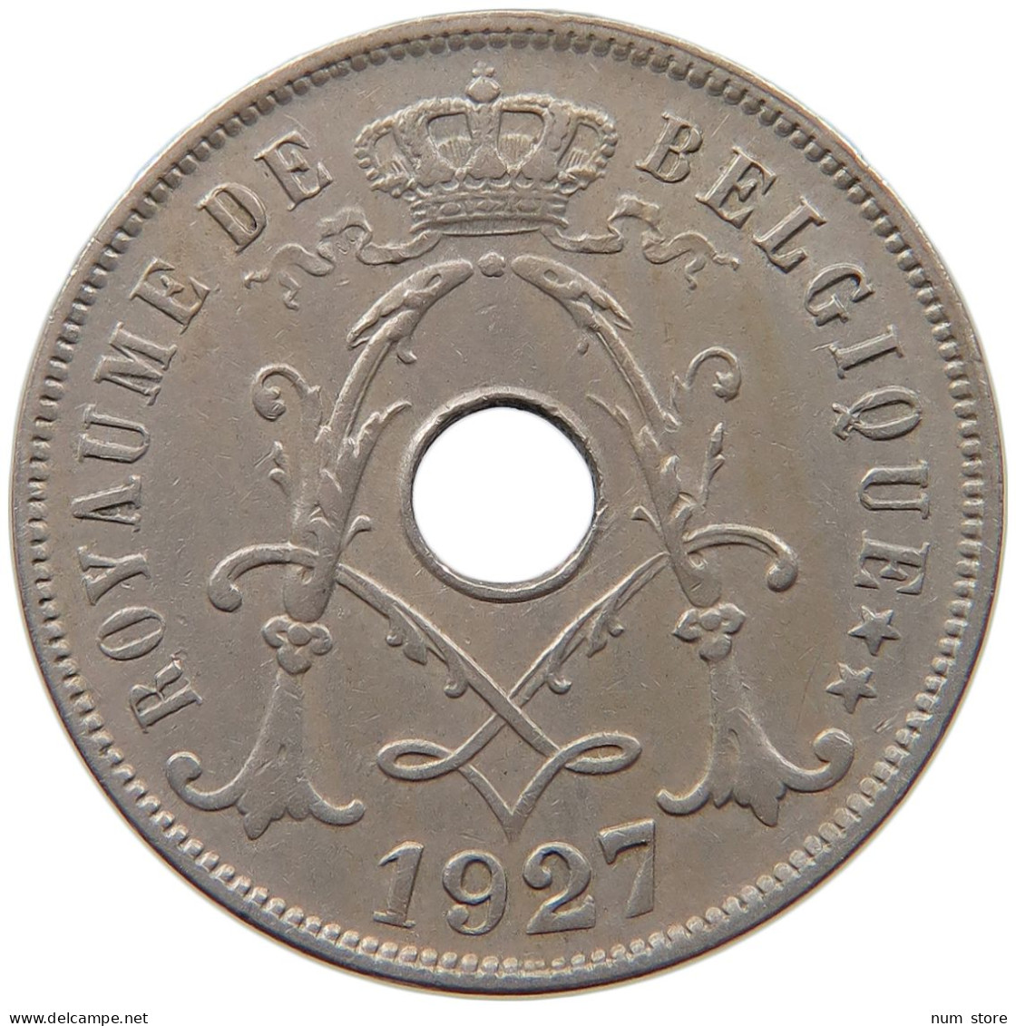 BELGIUM 25 CENTIMES 1927 ALBERT I. 1909-1934 #MA 067338 - 25 Cents