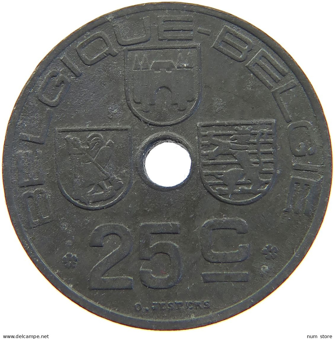 BELGIUM 25 CENTIMES 1942 LEOPOLD III. (1934-1951) #MA 067955 - 25 Cent