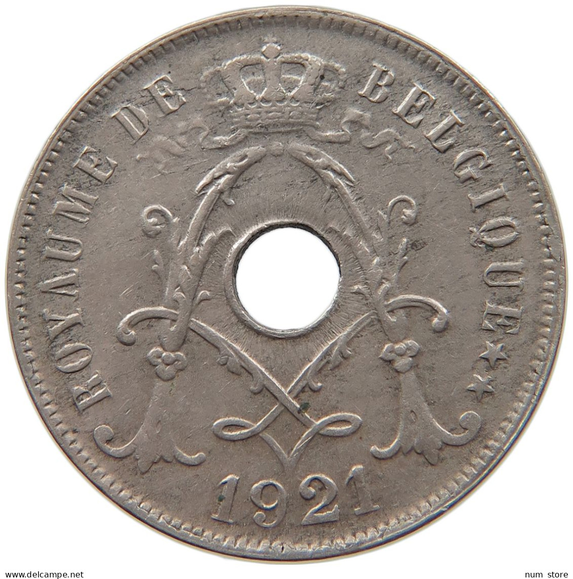 BELGIUM 25 CENTIMES 1921 ALBERT I. 1909-1934 #MA 067575 - 25 Centimes