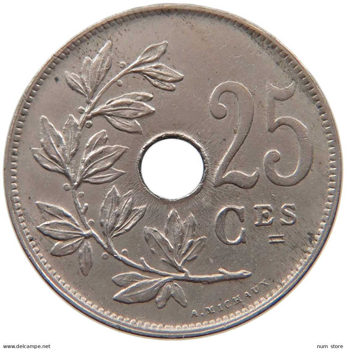 BELGIUM 25 CENTIMES 1922 ALBERT I. 1909-1934 #MA 067576 - 25 Cents
