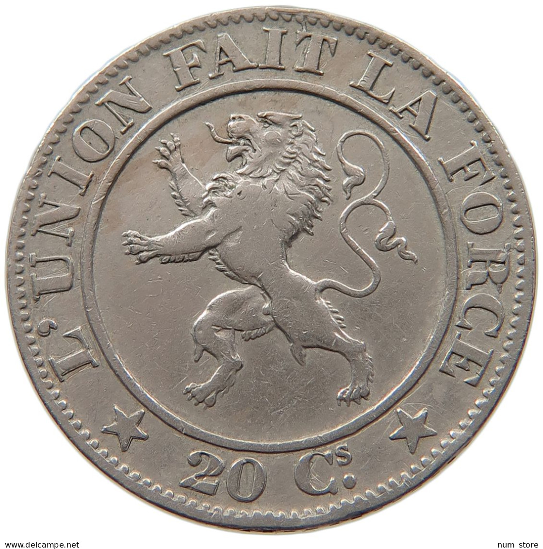 BELGIUM 20 CENTIMES 1861 LEOPOLD I. (1831-1865) #MA 099646 - 20 Cent