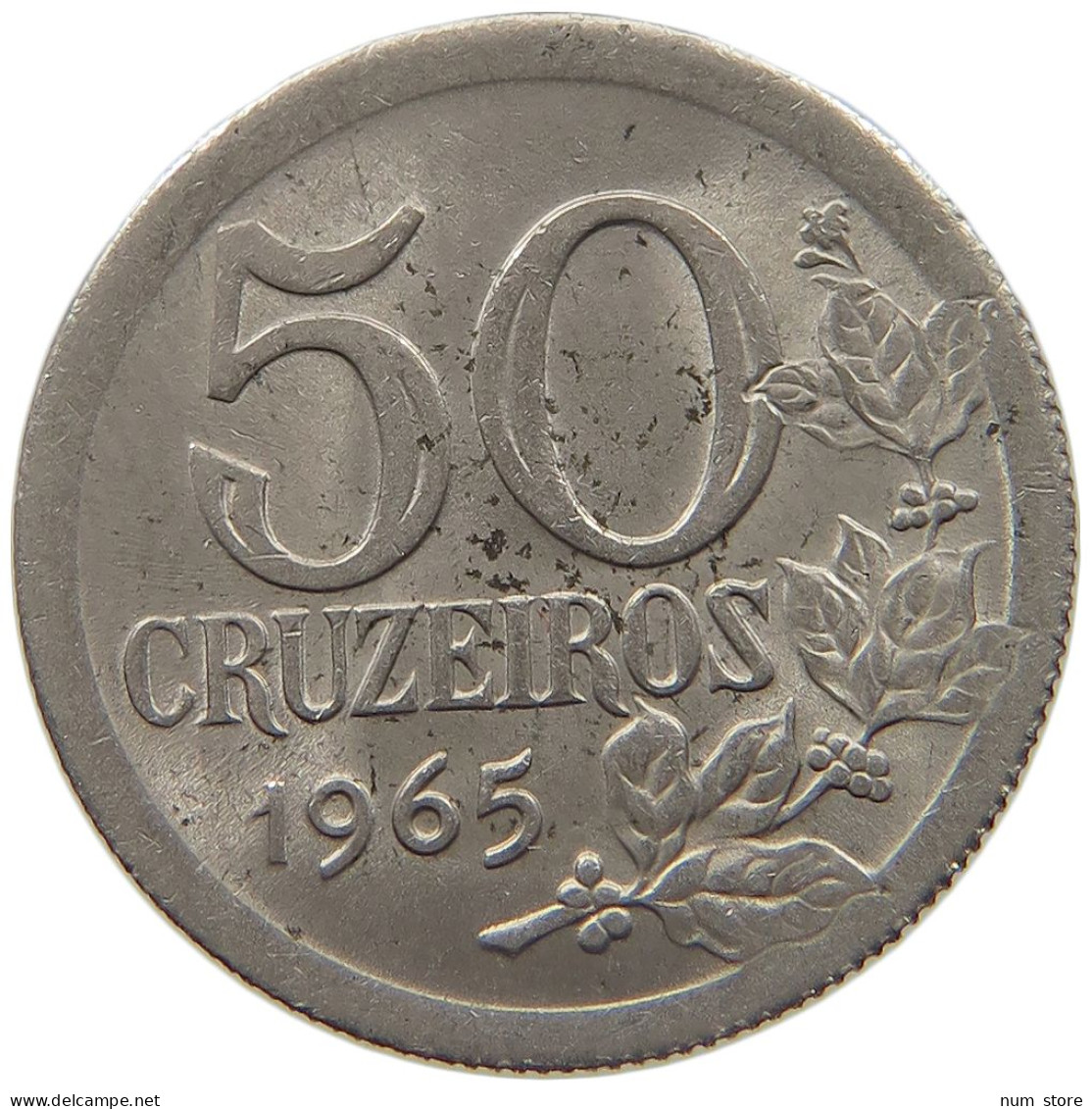 BRAZIL 50 CRUZEIROS 1965  #MA 025301 - Brésil