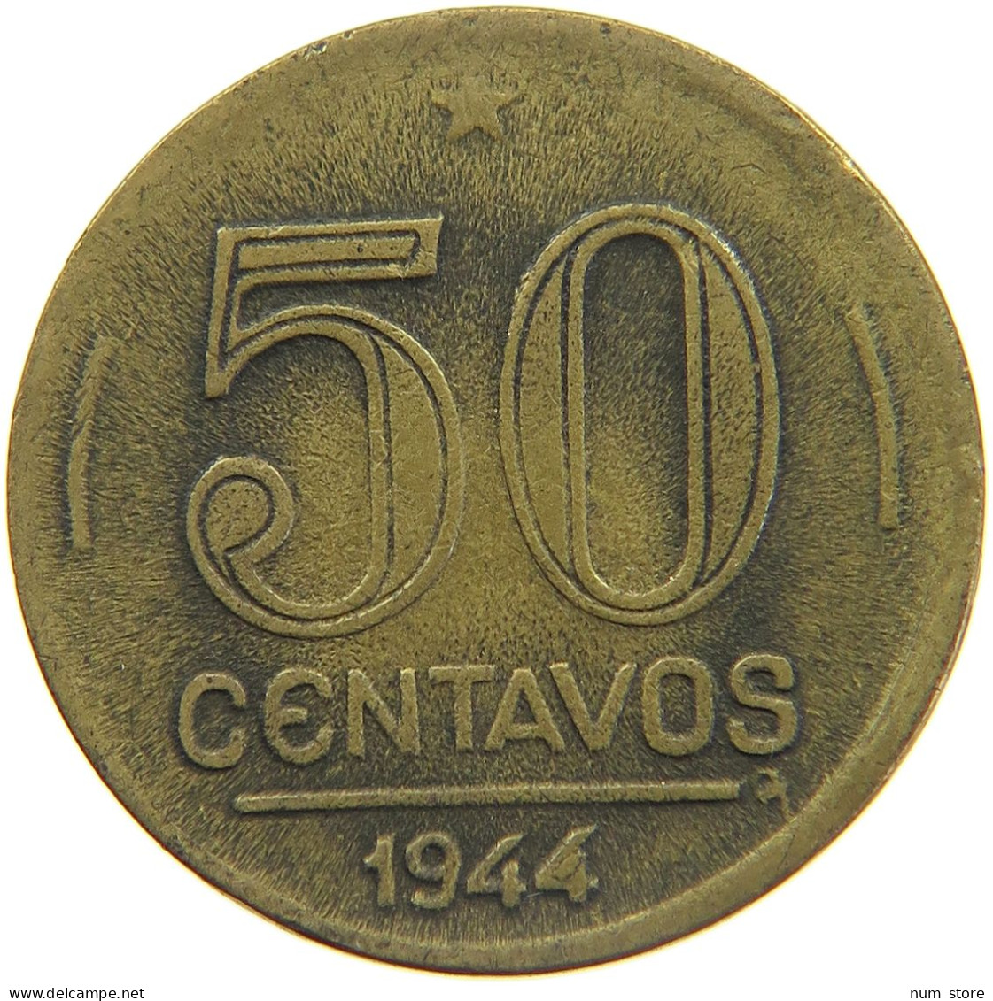 BRAZIL 50 CENTAVOS 1944  #MA 025241 - Brésil