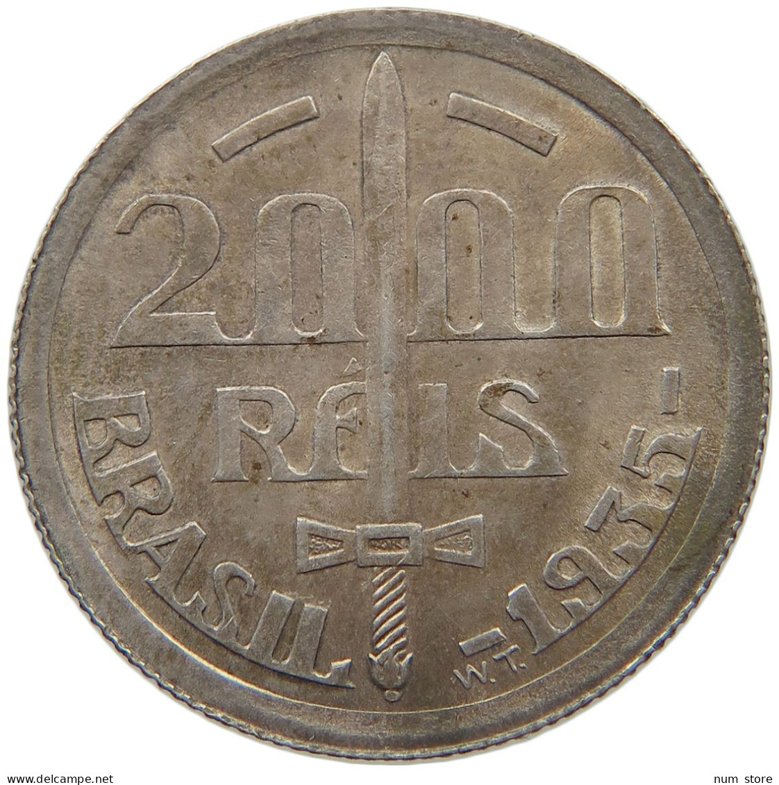 BRAZIL 2000 REIS 1935  #MA 025254 - Brésil