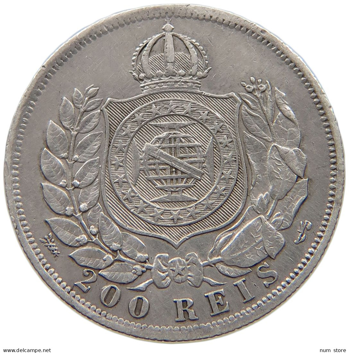 BRAZIL 200 REIS 1868 PEDRO II. #MA 021122 - Brésil