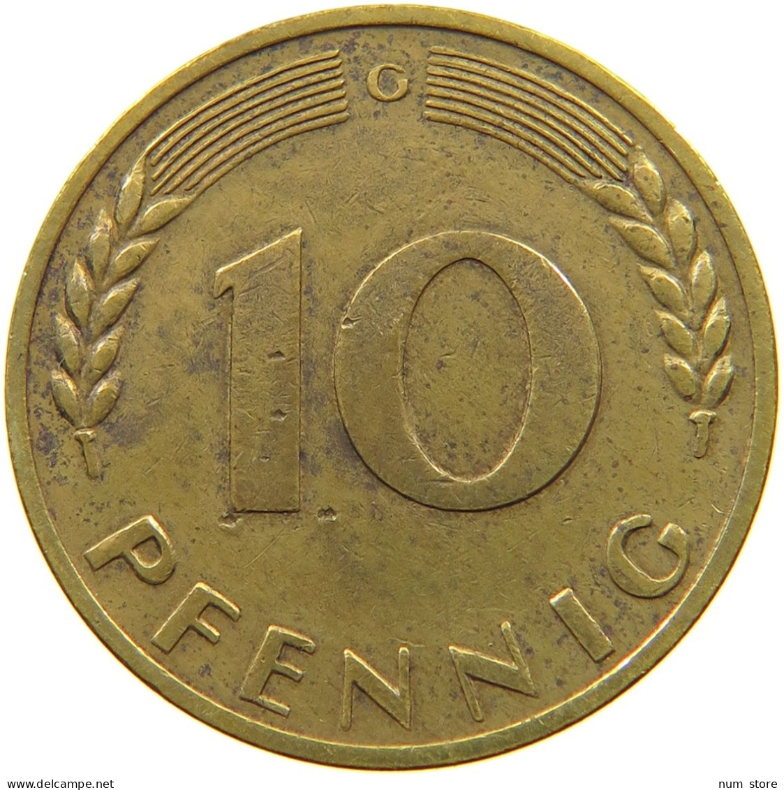 BRD 10 PFENNIG 1967 G J.383. #MA 001482 - 10 Pfennig