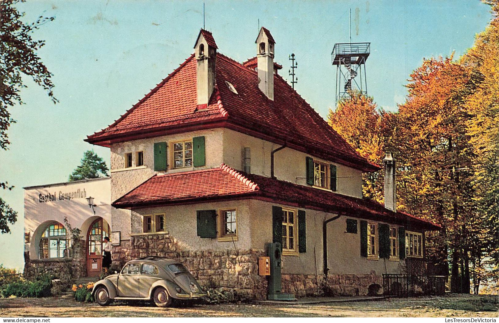 SUISSE - Gempen - Gasthof Gempenfluh (765m) Beliebtester Aussichtspunkt Basels - Carte Postale Ancienne - Gempen