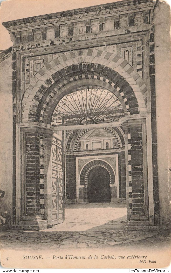 TUNISIE - Sousse - Porte D'honneur De La Casbab - Vue Extérieure - Carte Postale Ancienne - Tunesië