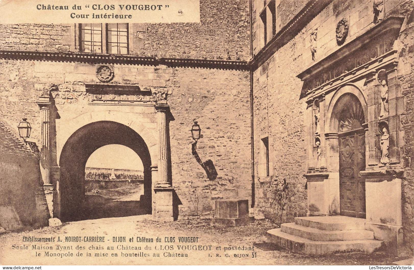 FRANCE - Dijon - Etablissements Noirot-Carrière - Dijon Et Château Du Clos Vougeot - Carte Postale Ancienne - Dijon