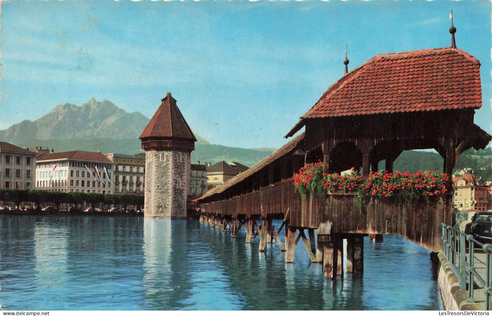 SUISSE - Lucerne - Pont De La Chapelle Et Le Pilate - Carte Postale Ancienne - Lucerne